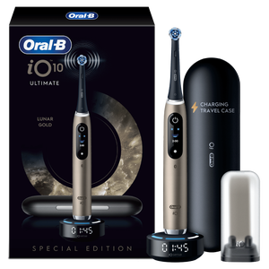 Oral-B iO10 Lunar Gold Limited Edition Electric Toothbrush + Travel Case