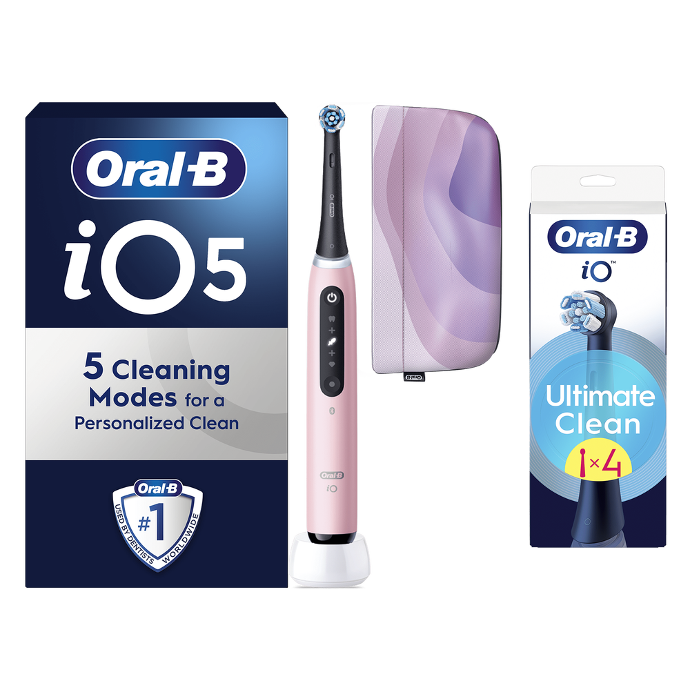 Oral B iO5 Series Blush Pink Special Edition + 4 Brush Heads