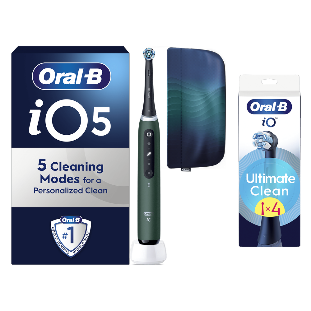 Oral B iO5 Series Dark Green Special Edition + 4 Brush Heads