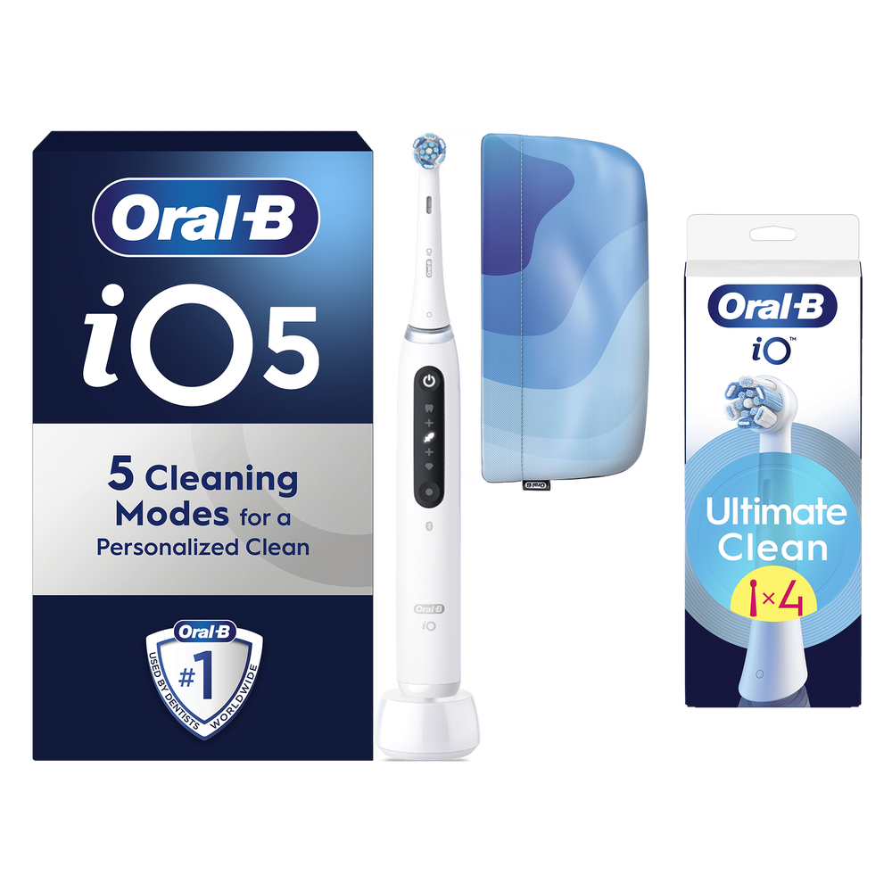 Oral B iO5 Series Quite White Special Edition + 4 Brush Heads