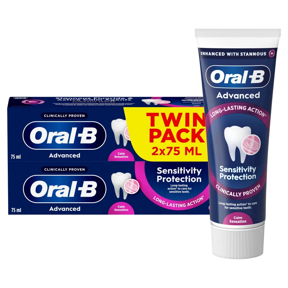 Oral-B Advanced Sensitivity Protection Toothpaste 2 x 75ml Image 1