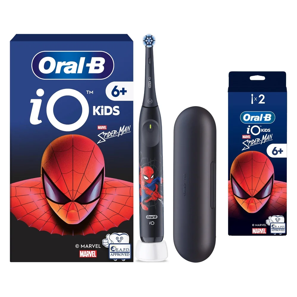 Oral-B iO Kids Marvel Spiderman Electric Toothbrush +2 Toothbrush Heads Image 1