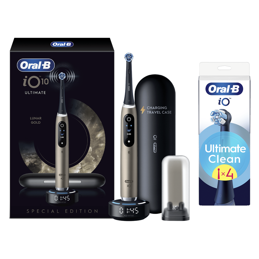 Oral-B iO10 Lunar Gold Special Edition Electric Toothbrush +4 Brush Heads