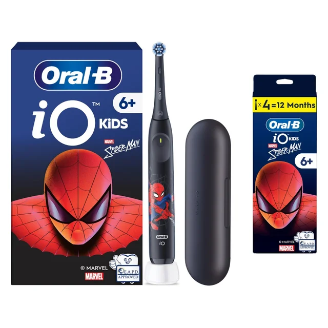 Oral-B iO Kids Marvel Spiderman Electric Toothbrush + Toothbrush Heads