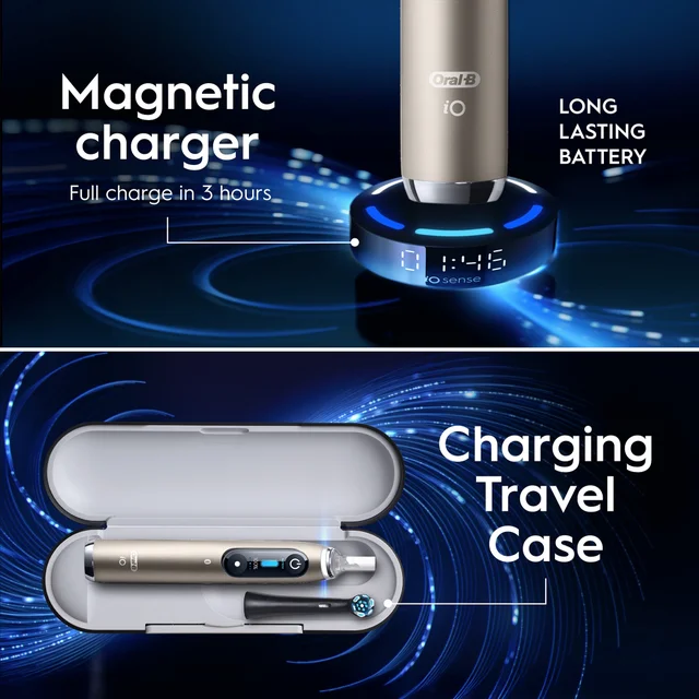 Oral-B iO10 Lunar Gold Limited Edition Electric Toothbrush with Charging Travel Case