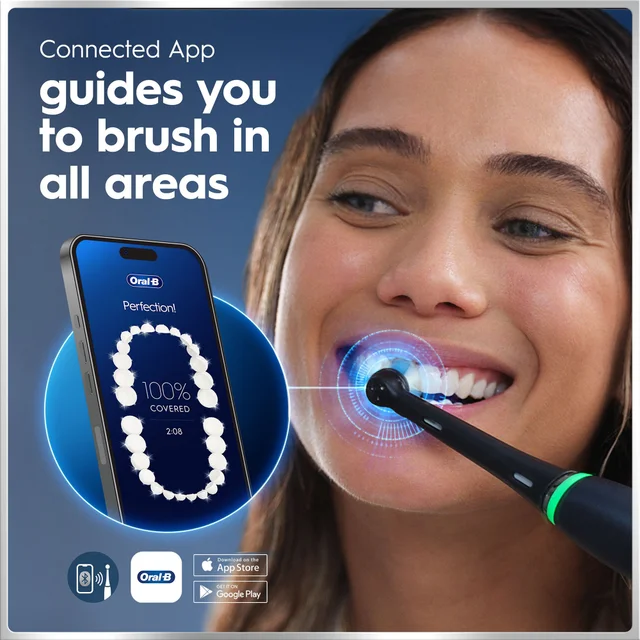 Oral-B iO6 Electric Toothbrush Night Black & Calm Pink Duo Pack