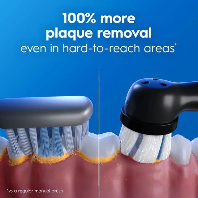 Oral-B iO2 Electric Toothbrush Night Black & Calm Pink Duo Pack