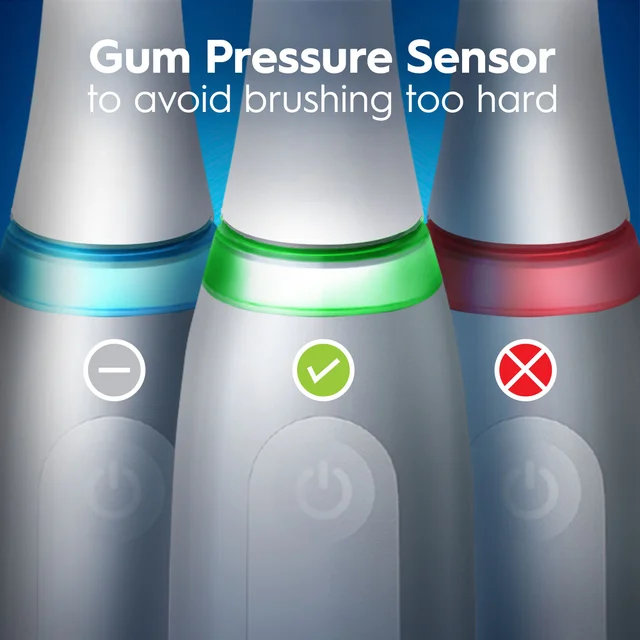 Oral-B iO 3 Electric Toothbrush, Grey, 1 Brush Head, Long-Lasting Battery, Travel Case