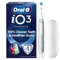 Oral-B iO 3 Electric Toothbrush, Grey, 1 Brush Head, Long-Lasting Battery, Travel Case - undefined undefined