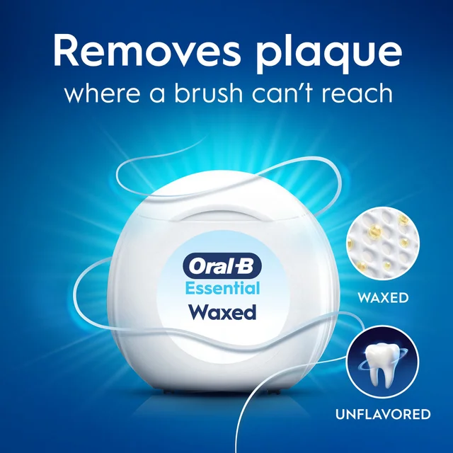 Oral-B Essential Dental Floss, Unflavoured, 50M