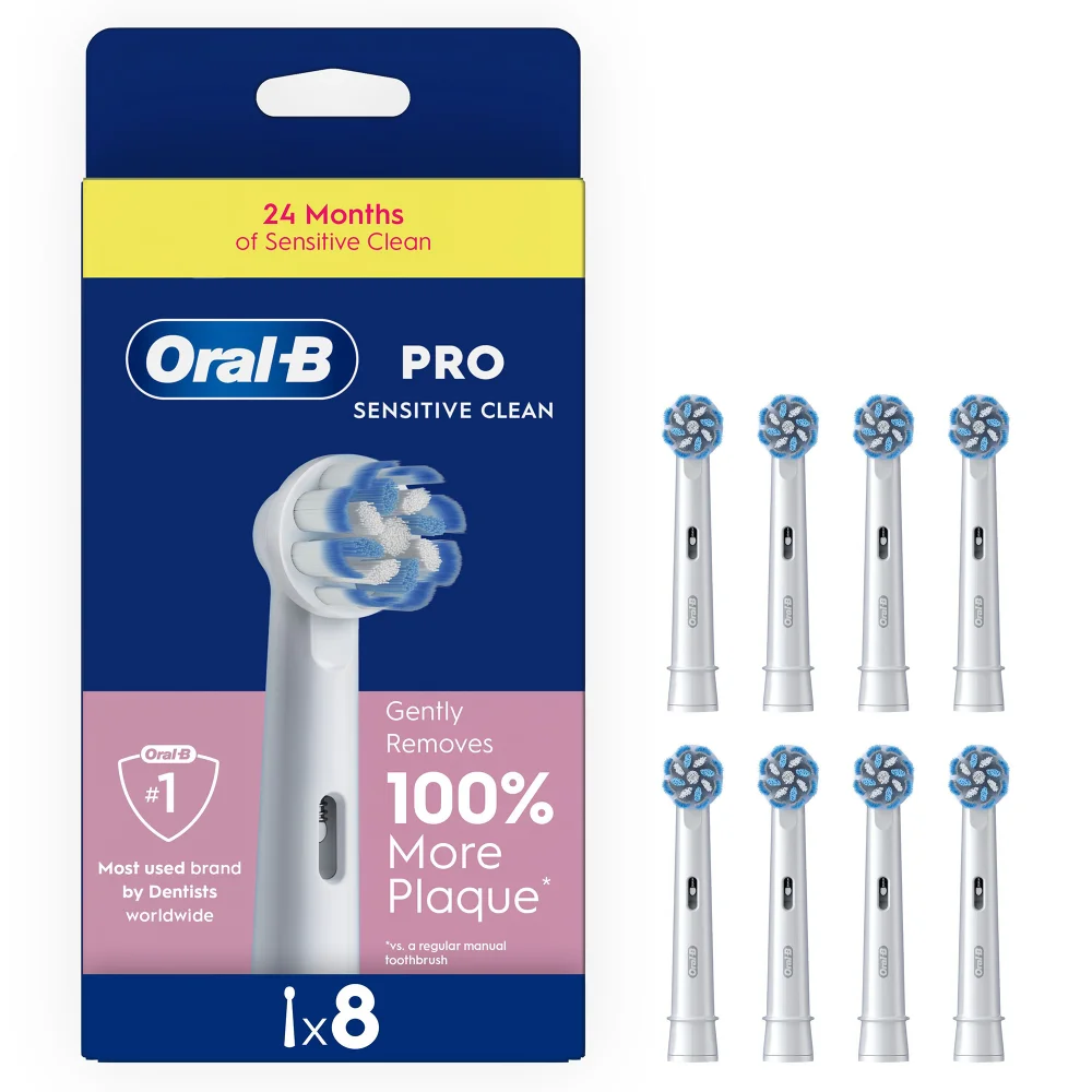 Oral-B Pro Sensitive Clean Toothbrush Heads, Pack of 8 Counts Image 1