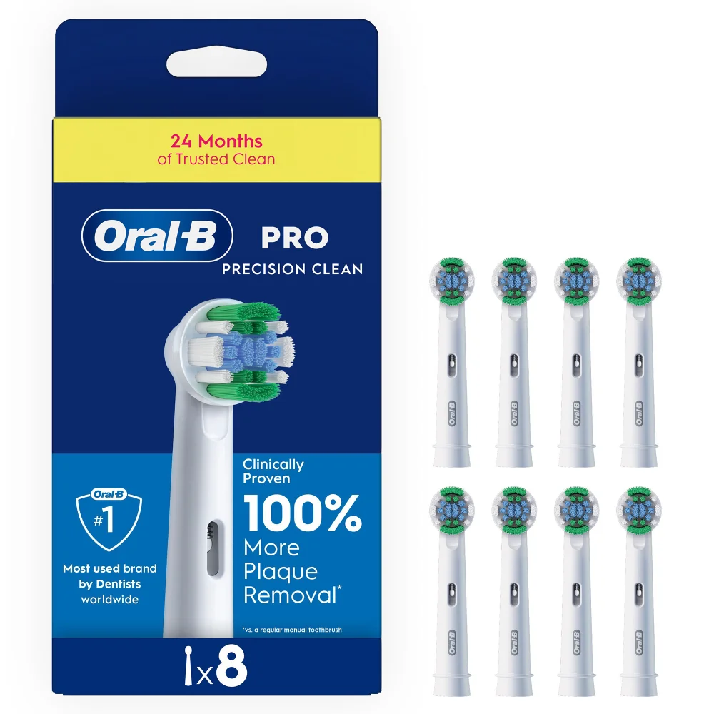 Oral-B Pro Precision Clean Toothbrush Heads, Pack of 8 Counts Image 1