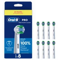 Oral-B Pro Precision Clean Toothbrush Heads, Pack of 8 Counts - undefined undefined