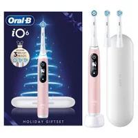 Oral-B iO6 Pink Sand Electric Toothbrush + 3 Toothbrush Heads Holiday Gift Set