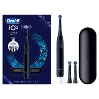 Oral-B iO2 Night Black Electric Toothbrush Seasonal Limited Edition + Travel Case + 3 Refills - undefined undefined