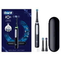 Oral-B iO3 Night Black Electric Toothbrush Seasonal Limited Edition + Travel Case + 3 Refills - undefined undefined