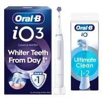 Oral-B iO 3 Electric Toothbrush, Quite White, 1 Brush Head, Long-Lasting Battery - undefined undefined