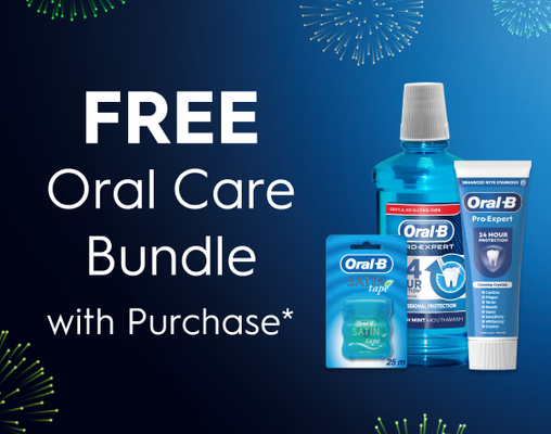 Free Oral Bundle for selected iO3 & iO5 Toothbrush + Toothbrush Heads