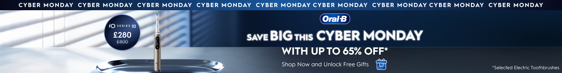 Up to 65% OFF on iO Electric Toothbrush this Cyber Monday