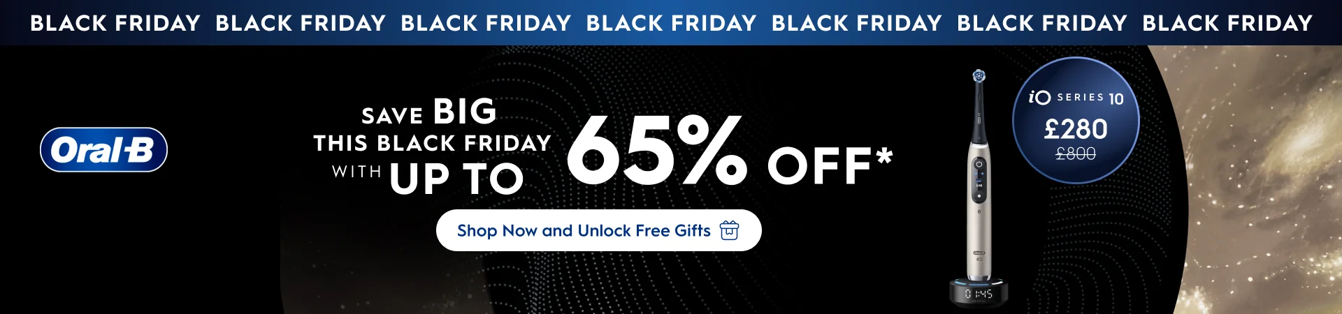 Up to 65% OFF Electric Toothbrush this Black Friday