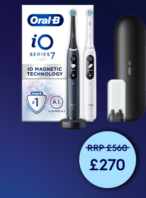 Oral B iO7 Duo Pack with Travel Case (Spring Deals Sale)