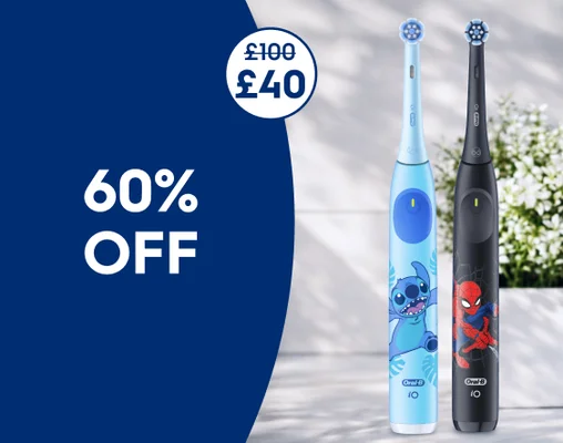 60% Off - now £40 on iO Kids electric toothbrushes