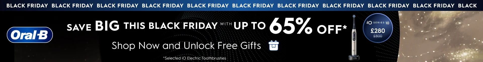 Up to 65% OFF on iO Electric Toothbrush this Black Friday