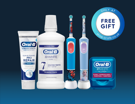 FREE kids electric toothbrush + oral care bundle when you spend over £200