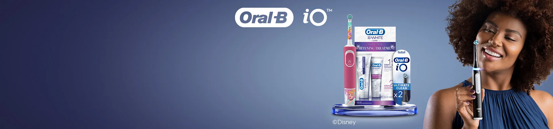 Switch to Oral-B iO & Switch to Oral-B iO for %100* cleaner teeth.