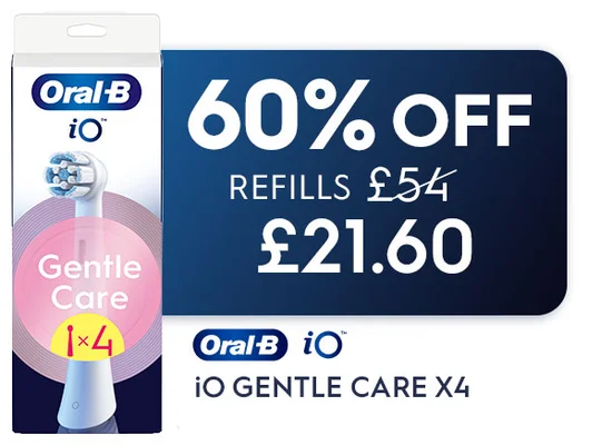 60% off Gentle Care 4ct iO refills - after code price - £21.6