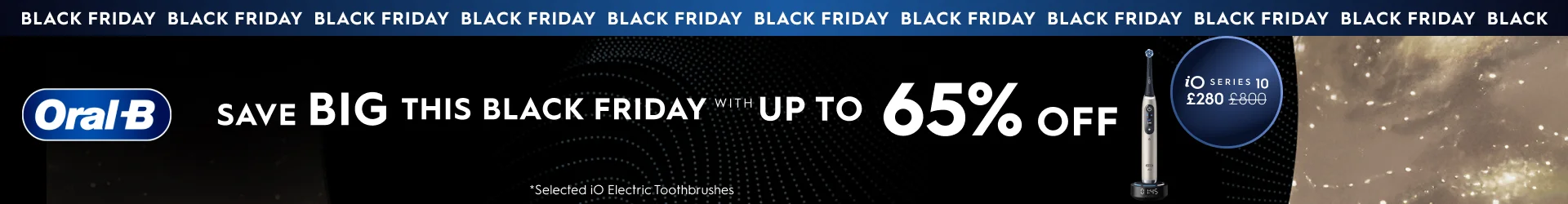 Up to 65% OFF on iO Electric Toothbrush this Black Friday