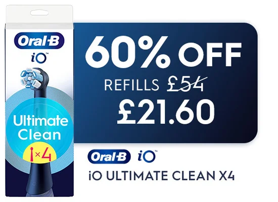 60% off Ultimate Clean iO refills 4ct - after code price - £21.6
