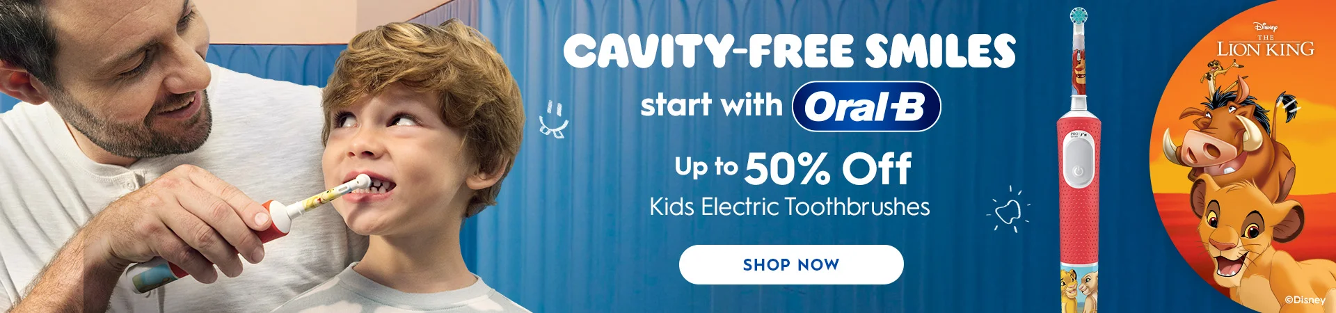 Cavity-Free Smiles starts with Oral-B! Up to 50% OFF Kids Electric Toothbrushes. Shop Now.