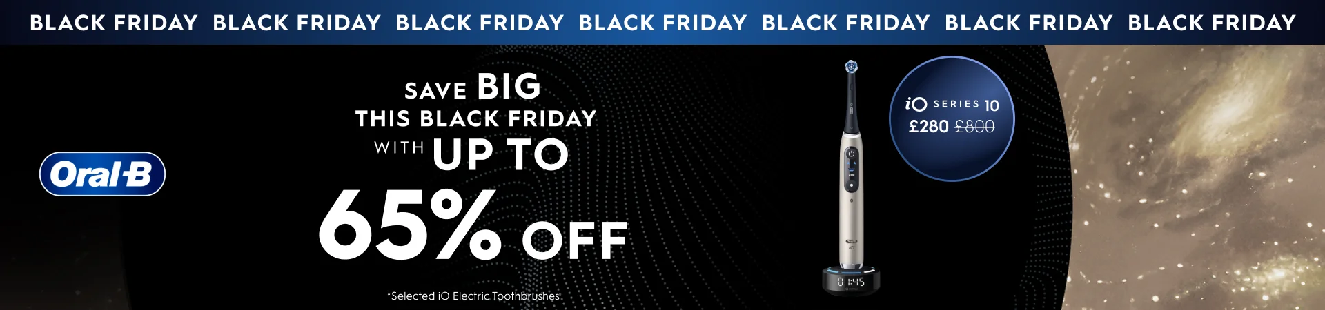 Up to 65% OFF on iO Electric Toothbrush this Black Friday